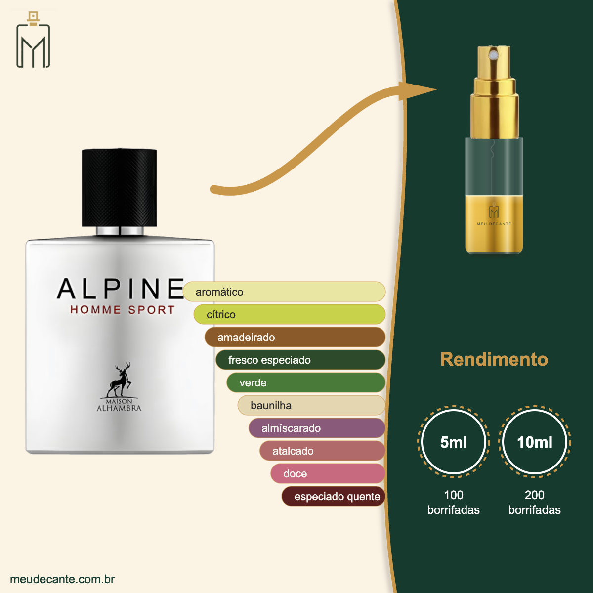(Decant) Alpine Homme Sport Maison Alhambra Masculino